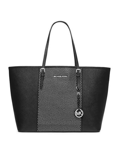 michael kors darby black studded|michael kors jet set.